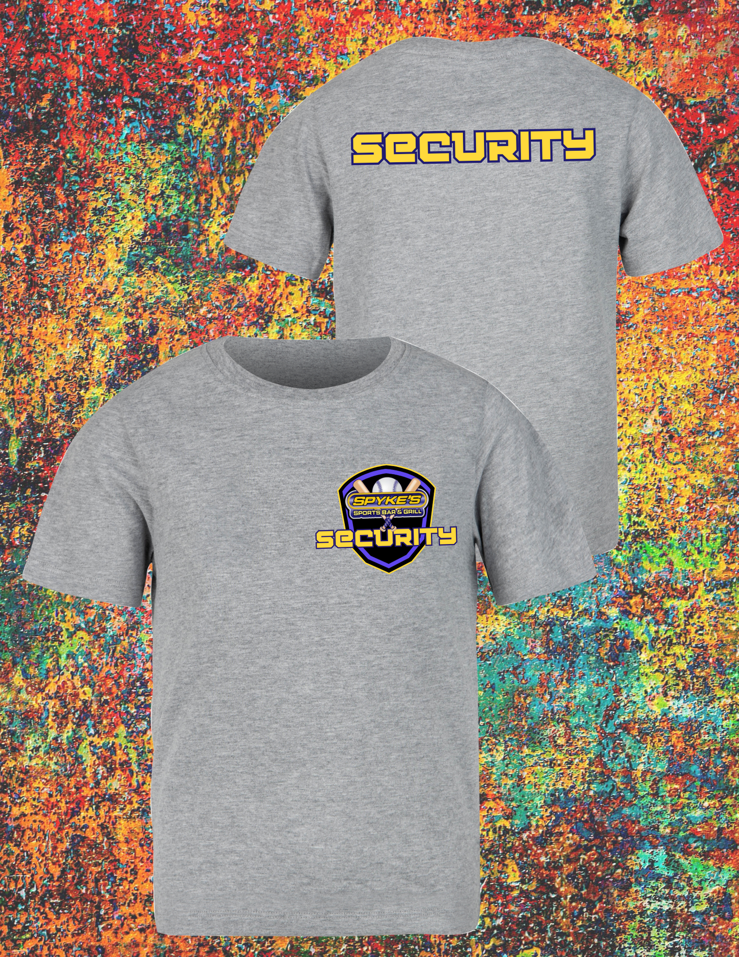 Custom Spyke’s Bar & Grill Security T-Shirts