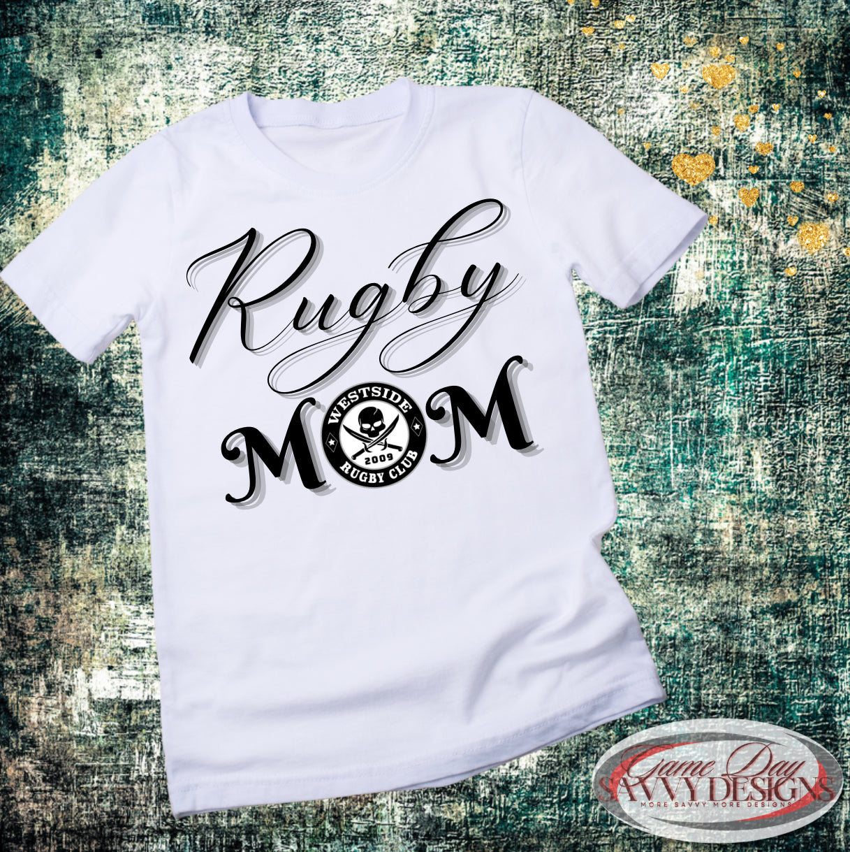 Westside Rugby Club T-Shirt with Fancy Lettering