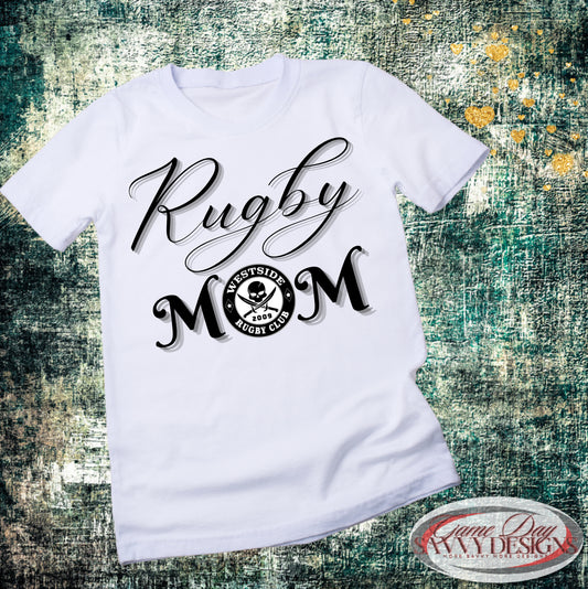 Westside Rugby Club T-Shirt with Fancy Lettering