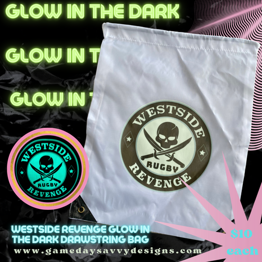 Glow in the Dark, Drawstring Bag with Westside Revenge Logo